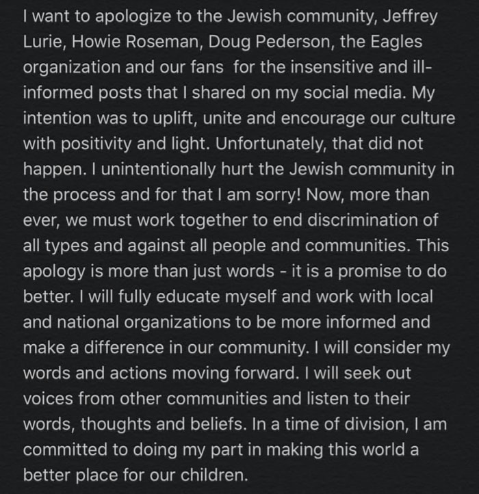 DeSean Jackson's second apology